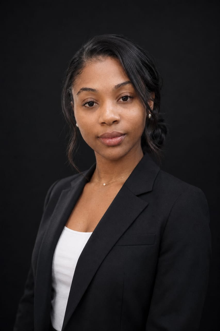 Jennifer Mmesoma Omaliko founder of Jennavi LinkedIn ghostwriting agency Kano Nigeria black blazer professional headshot