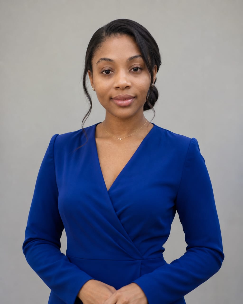 Jennifer Omaliko Jennavi founder royal blue dress LinkedIn ghostwriting agency Nigeria